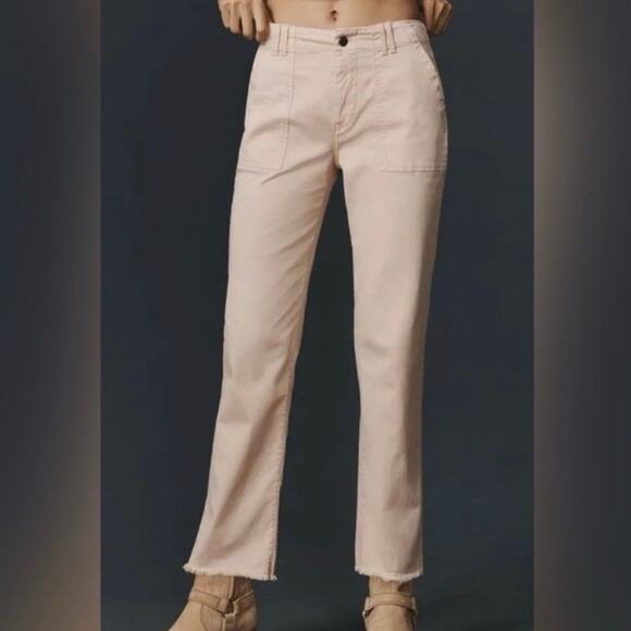 Pilcro Anthropologie Utility Pants Womens Blush Pink Size 31 Boho Whimsical - Picture 4 of 11
